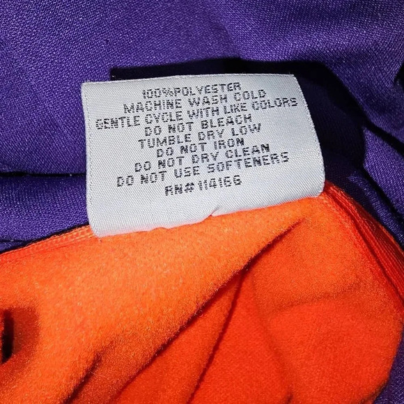 Stadium Athletics Mens Orange Clemson Tigers Hoodie XXL - Picture 5 of 5